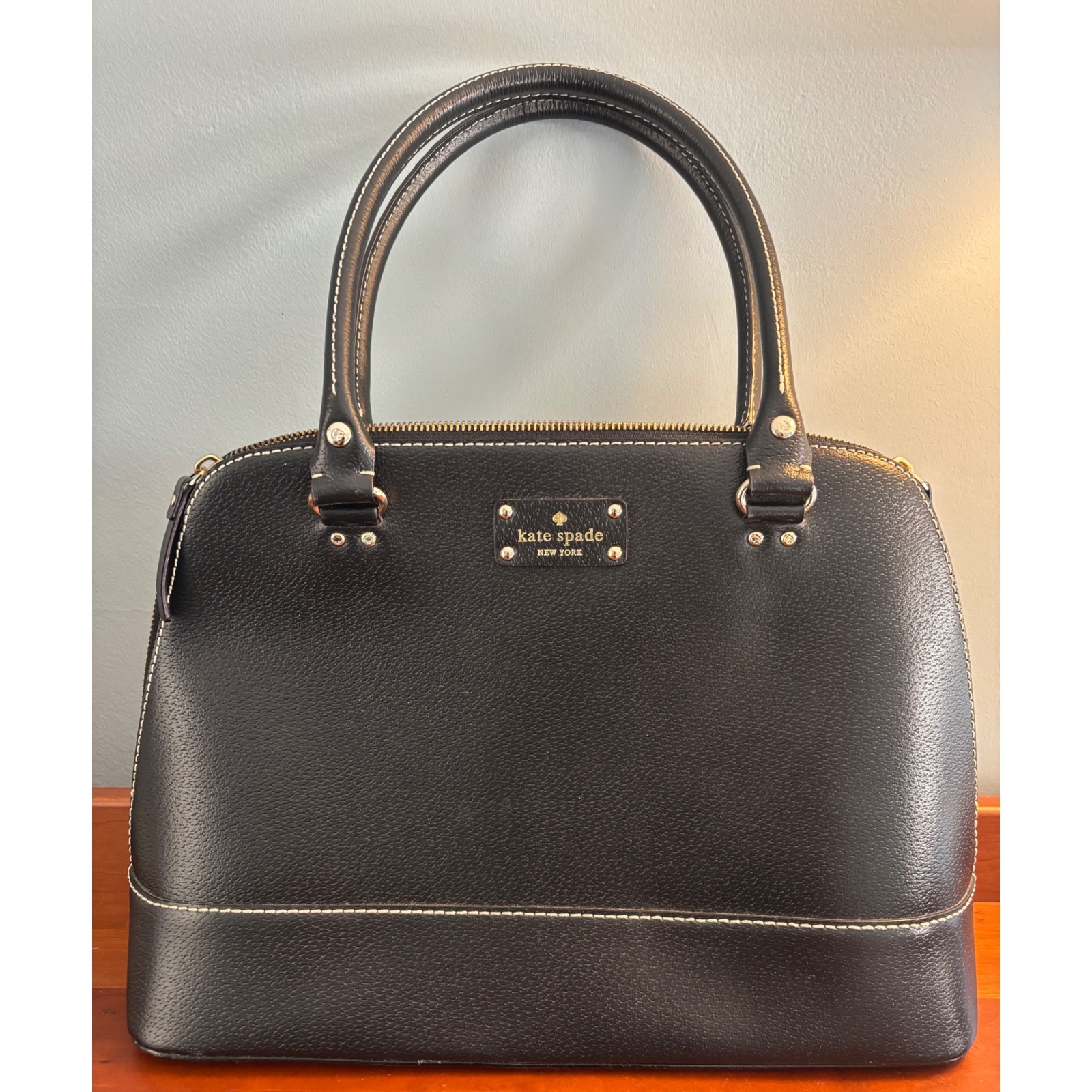 Kate Spade New York Black Wellesley Rachelle Leather Handbag